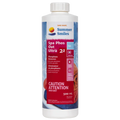 A 500 mL white plastic bottle of Sani Marc Summer Smiles Spa Phos Out Ultra 21 phosphate remover, featuring a white cap and a label with blue, red, and white graphics.