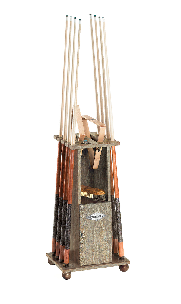 Heritage Floor Cue Rack - Rustic Grey image