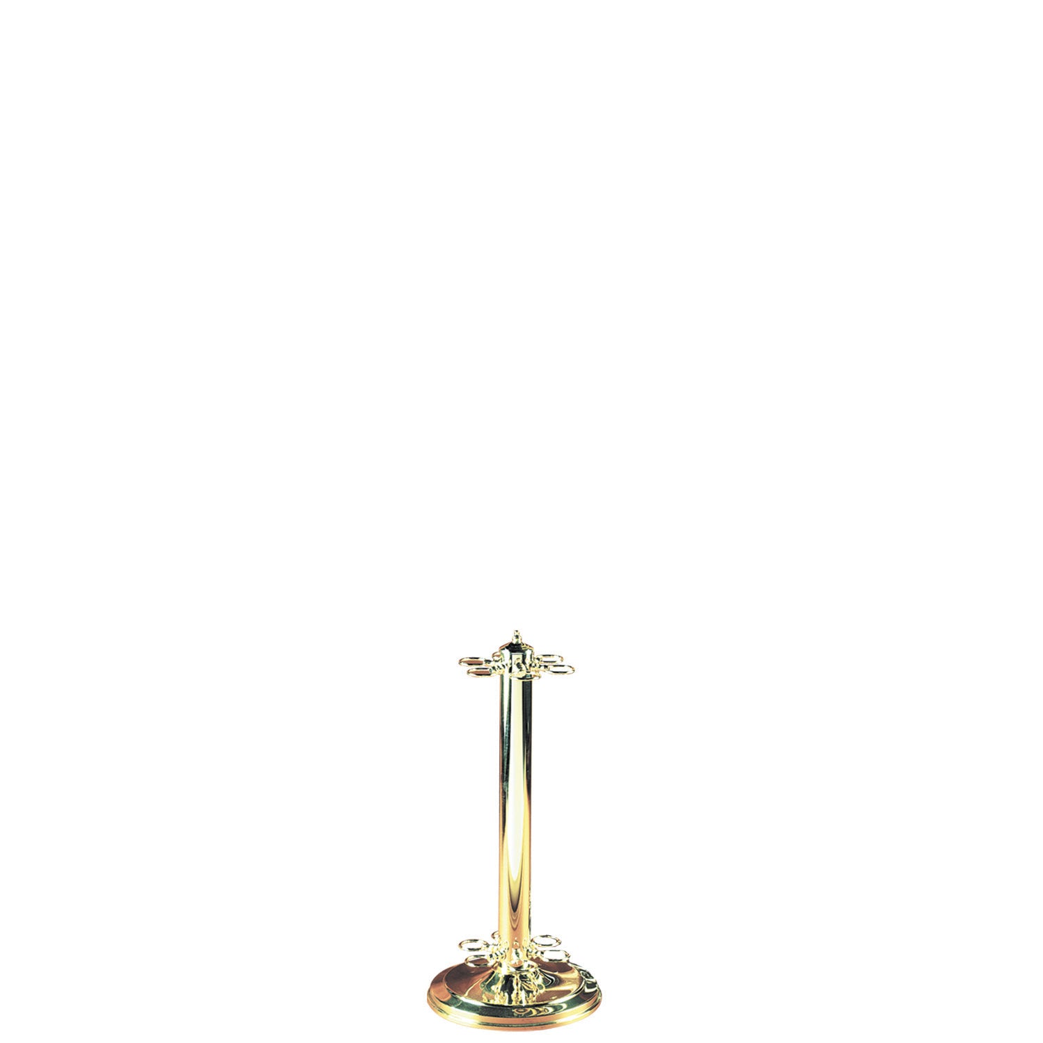 24" Floor Cue Stand - Metal - Polished Brass image