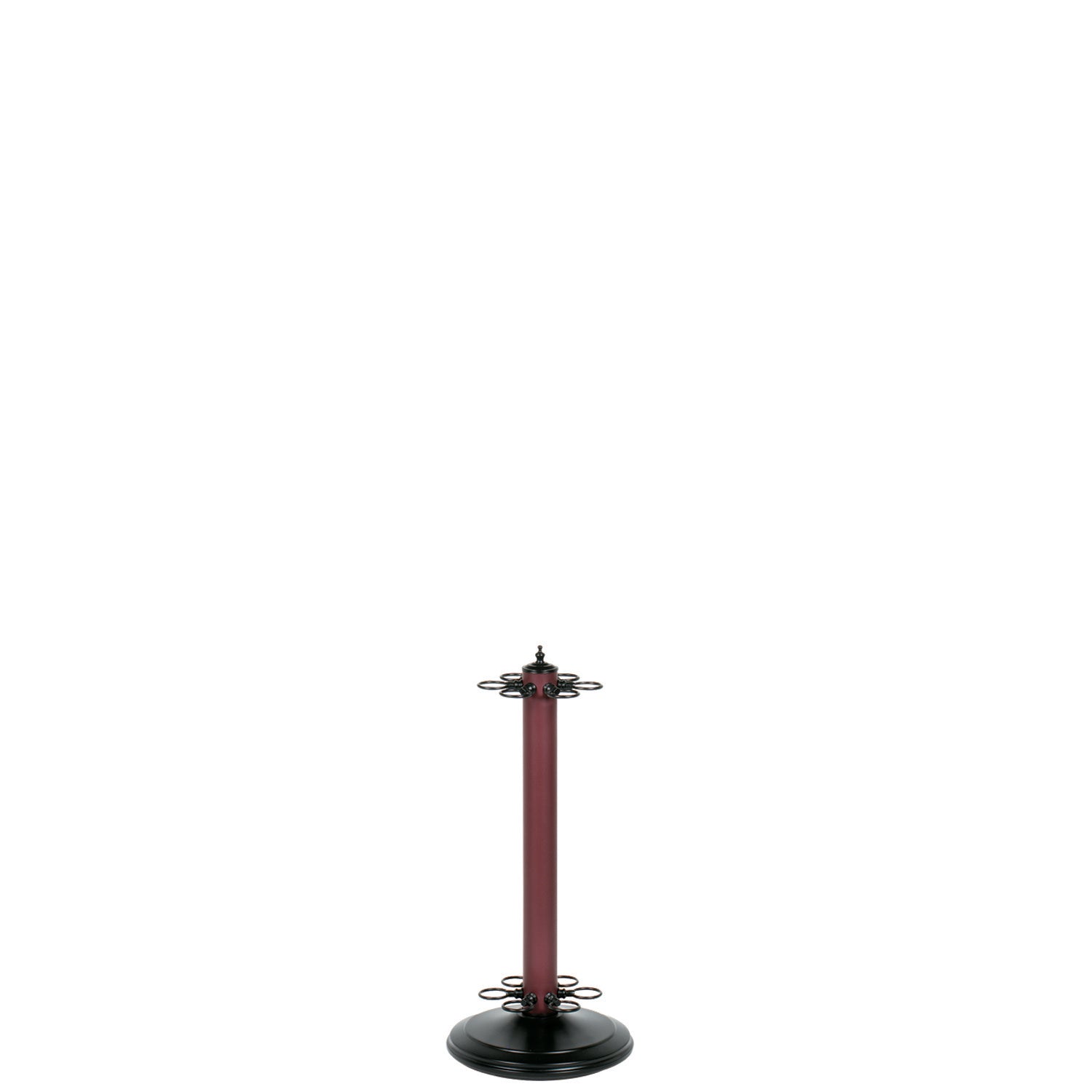 24" Floor Cue Stand - Metal - Matte Burgandy image