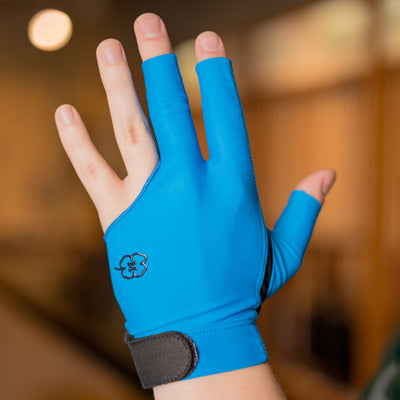 McDermott Left Hand Billiard Glove – Blue & Black