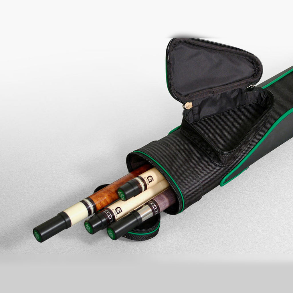 McDermott Cue 2 x 2 Sport Cue Carrying case with cues inside and Zipper pocket