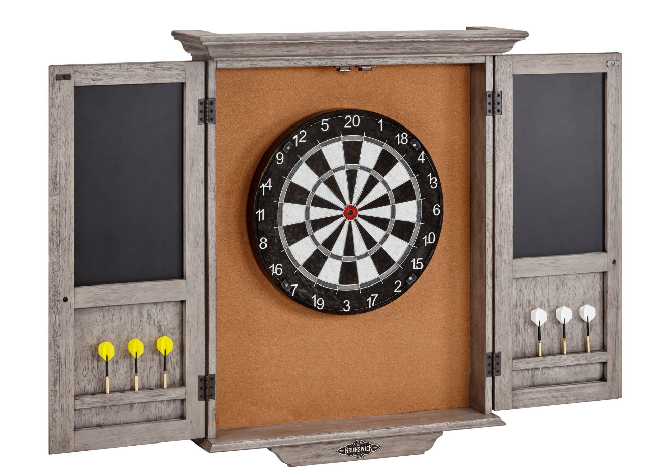 Brunswick Dartboard Cabinet Open