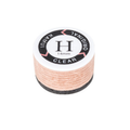 Round Kamui Clear Original Hard 14mm cue tip with pale tan layers, a dark base and a white top label marked H.