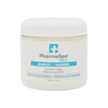 PharmaSpa Original Energy Spa & Bath Crystals in a white plastic jar with a white lid, featuring a blue and gray label on a white background.