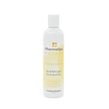 A white plastic bottle of PharmaSpa Nature Waterfalls & Cascades Spa & Bath Liquid, featuring a white cap and a label with a yellow gradient and orange logo, set against a plain white background.