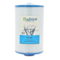 A white pleated replacement filter cartridge with blue plastic end caps and a central printed label reading 'ProAqua PA-640 Replacement Filter Cartridge' on a plain white background.