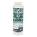 A 900g white plastic bottle of Beachcomber Soft Universal Water Enhancer, featuring a green and white label with a hot tub graphic, on a solid white background.