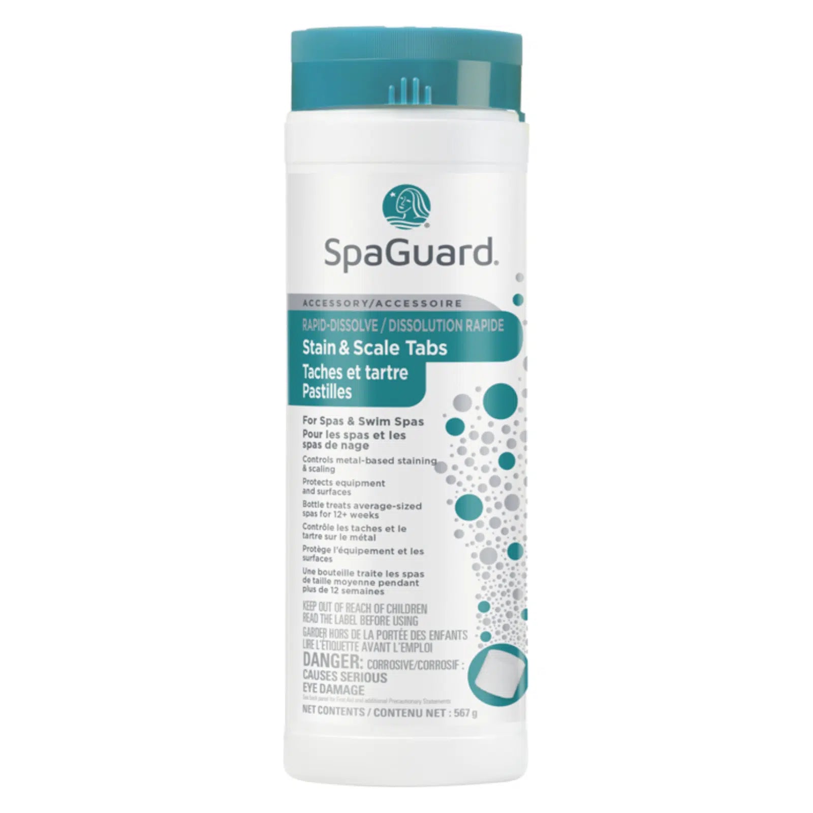 SpaGuard stain and scale tabs