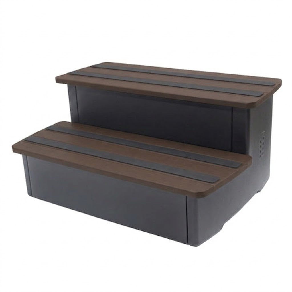 Bullfrog Spas Element Step – Non-Slip Hot Tub Step (Brown & Gray)