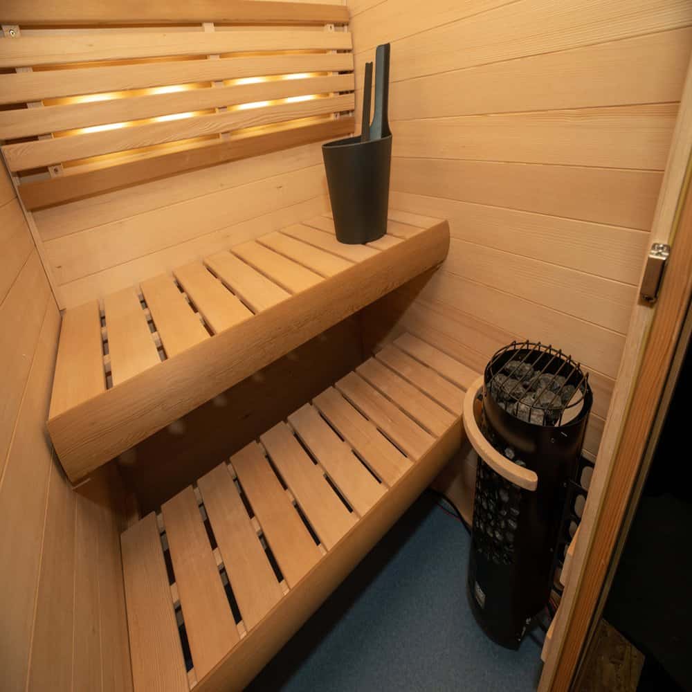 Finnleo Hallmark 44 Sauna – 2 Person Traditional Plug-In Sauna image 1