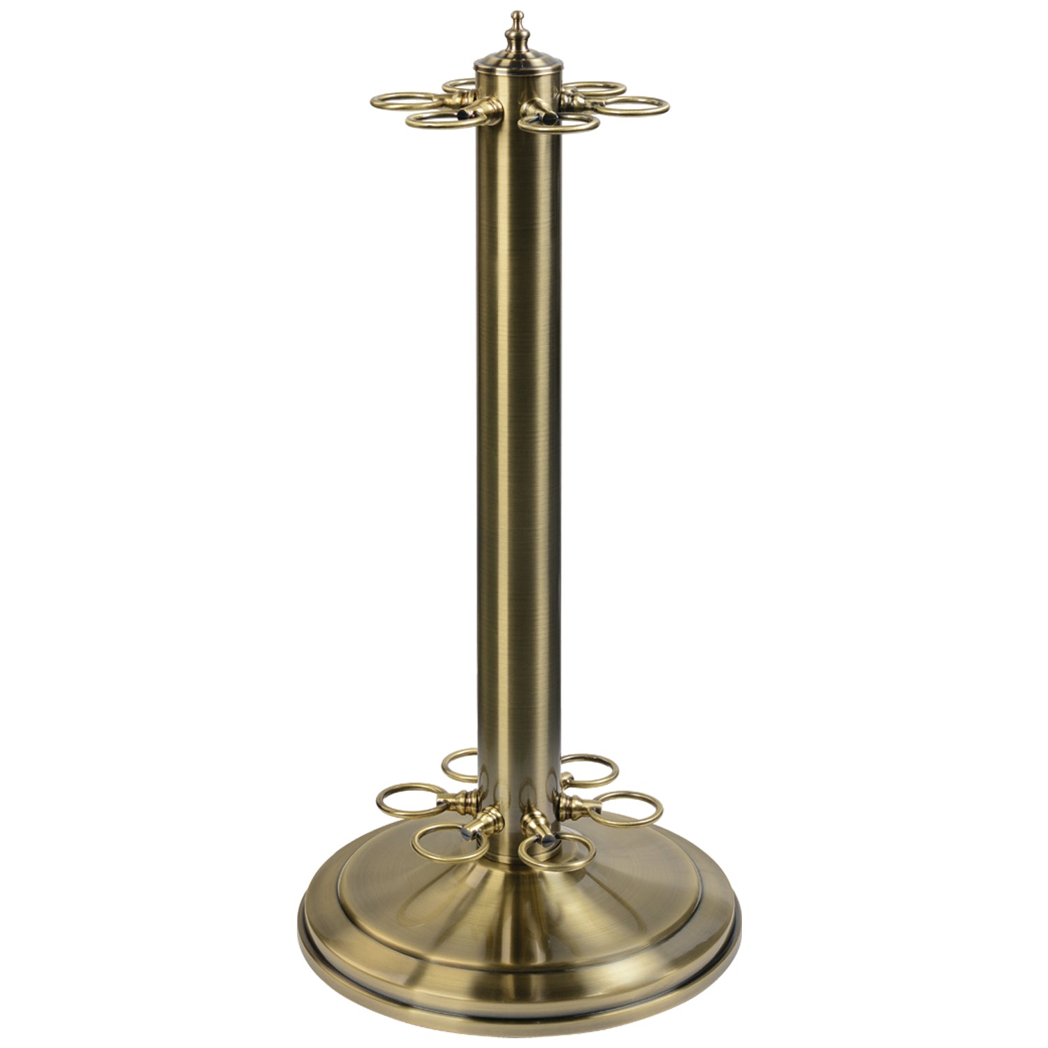 24" Floor Cue Stand - Metal - Antique Brass image