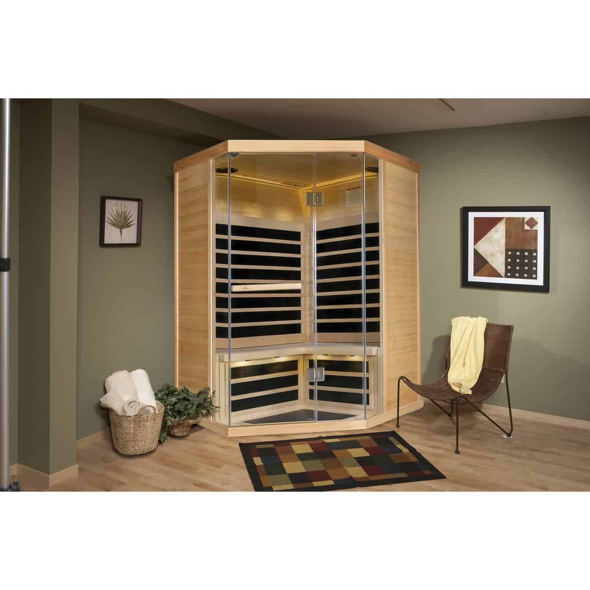 Finnleo S870 Infrared Sauna – 3-Person Corner with Wi-Fi & Bluetooth image 2