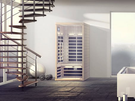 Finnleo S810 Infrared Sauna – 1-Person Low EMR image 1