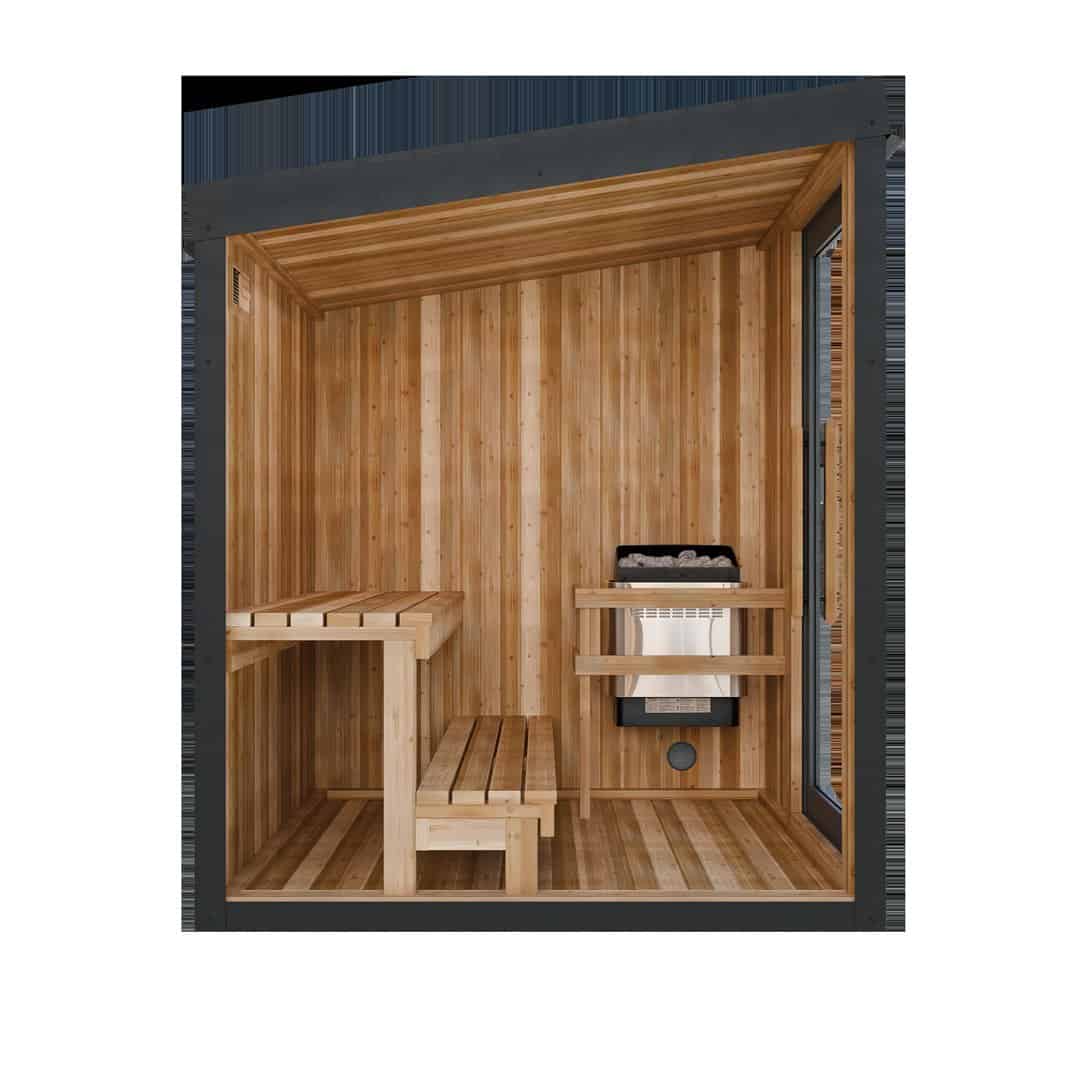 Canadian Outdoor Sauna – Canadian Cedar 6x6 image 3