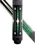 McDermott Lucky L28 Pool Cue | Green Malachite & Diamond Inlays